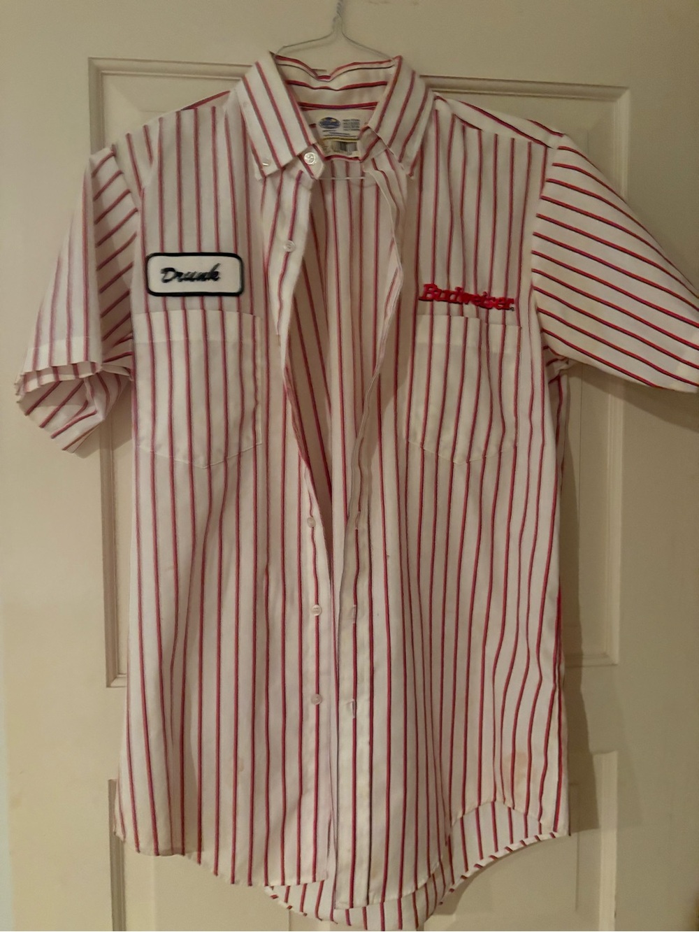 Budweiser Costume. Shirt and pants